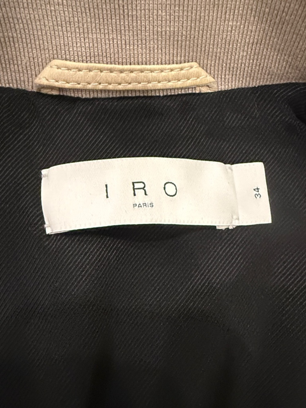 Iro Women’s Leather Bomber Jacket - Picture 8 of 12
